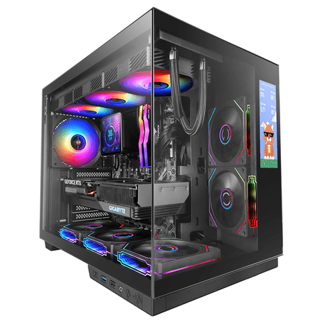 CAJA ATX CUBE MARS GAMING MCMIRAGE NEGRO CRISTAL CONTINUO LCD GPU 400mm 1x3.5 2x2.5 - Imagen 1 de 11 CAJA ATX CUBE MARS GAMING MCMIRAGE NEGRO CRISTAL CONTINUO LCD GPU 400mm 1x3.5 2x2.5 - Imagen 1 de 11