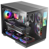 Miniatura 3 de CAJA ATX CUBE MARS GAMING MCMIRAGE NEGRO CRISTAL CONTINUO LCD GPU 400mm 1x3.5 2x2.5