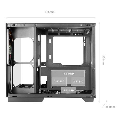 CAJA ATX CUBE MARS GAMING MCMIRAGE NEGRO CRISTAL CONTINUO LCD GPU 400mm 1x3.5 2x2.5 - Imagen 8 de 11 CAJA ATX CUBE MARS GAMING MCMIRAGE NEGRO CRISTAL CONTINUO LCD GPU 400mm 1x3.5 2x2.5 - Imagen 8 de 11