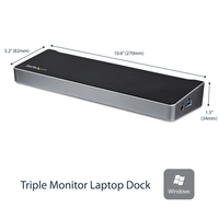 Miniatura 1 de REPLICADOR DE PUERTOS USB 3.0 TRIPLE PARA ORDENADOR PORTáT IL