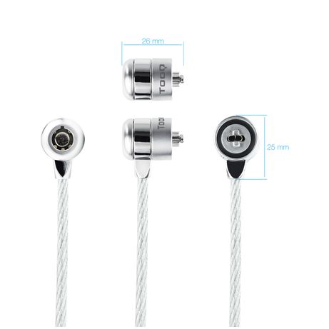 CABLE DE SEGURIDAD TOOQ UNIVERSAL C/LLAVE 1,5M ACERO - Imagen 3 de 11 CABLE DE SEGURIDAD TOOQ UNIVERSAL C/LLAVE 1,5M ACERO - Imagen 3 de 11