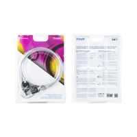 Miniatura 11 de CABLE DE SEGURIDAD TOOQ UNIVERSAL C/LLAVE 1,5M ACERO