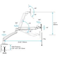 Miniatura 7 de Single Monitor Arm - Slim Profile