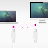 Miniatura 6 de CABLE USB NANO CABLE USB2.0 USB-C/M - USB-C/M 3A 1.0M BLANCO