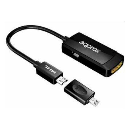 CABLE ADAPTADOR MICRO USB A HDMI HEMBRA APPROX APPC24 - Imagen 2 de 4 CABLE ADAPTADOR MICRO USB A HDMI HEMBRA APPROX APPC24 - Imagen 2 de 4