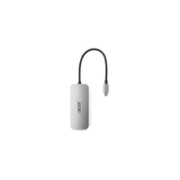 Miniatura 1 de DOCKING USB-C ACER 7 EN 1 1xHDMI 4K 3xUSB-A 3.2 1xUSB-C PD 100W 1xSD/TF PLATA