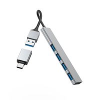 Miniatura 3 de Hama Hub 3.0, 4 Puertos, 5Gbps, Slim + Adap USB-C
