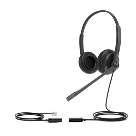 YEALINK YHS34 Lite Dual Auriculares biaurales RJ - Imagen 1 de 2 YEALINK YHS34 Lite Dual Auriculares biaurales RJ - Imagen 1 de 2