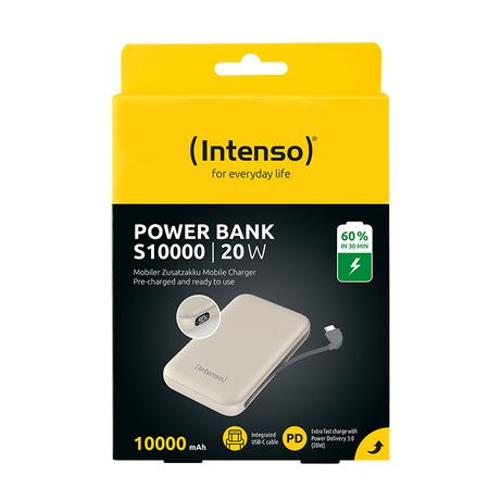 Intenso PowerBank S10000 10000 mAh Beige - Imagen 2 de 2 Intenso PowerBank S10000 10000 mAh Beige - Imagen 2 de 2