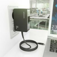 Miniatura 6 de AISENS - Cargador GaN 100W PD3.0 1xUSB-C 1.8m, Negro
