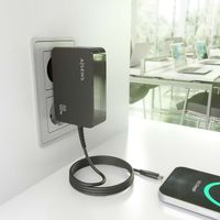Miniatura 7 de AISENS - Cargador GaN 100W PD3.0 1xUSB-C 1.8m, Negro