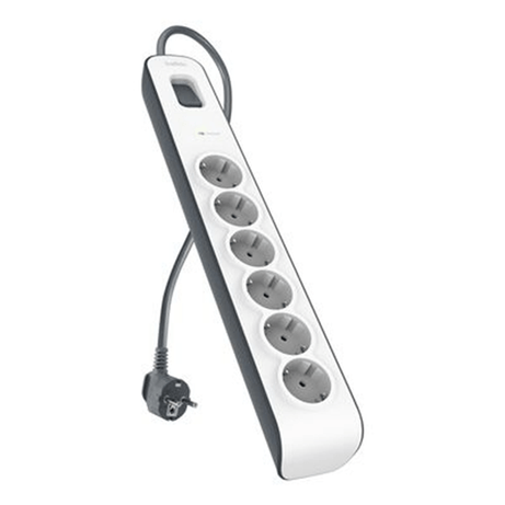 REGLETA ALIMENTACION BELKIN BSV603VF2M-V2 DE PROTECCI??N CONTRA SOBRETENSIONES 6 TOMAS BOTON APAGA - Imagen 1 de 2 REGLETA ALIMENTACION BELKIN BSV603VF2M-V2 DE PROTECCI??N CONTRA SOBRETENSIONES 6 TOMAS BOTON APAGA - Imagen 1 de 2