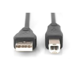 USB 2.0 connection cable  type A - B M/M  0.5m  USB 2.0 conform  bl