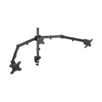 Miniatura 2 de AISENS Soporte De Mesa Eco Giratorio E Inclinable Para 3 Monitores 7kg (3 Pivotes, 2 Brazos) De 13-27P Negro