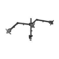 Miniatura 5 de AISENS Soporte De Mesa Eco Giratorio E Inclinable Para 3 Monitores 7kg (3 Pivotes, 2 Brazos) De 13-27P Negro