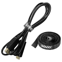 Miniatura 1 de ORGANIZADOR CABLES SAVIO OC-07 CINTA VELCRO