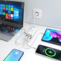 Miniatura 7 de AISENS Cargador Sobremesa GaN 100W  3x USB C PD3 0 QC4 0 QC5 0  1x USB A QC3 0  Blanco