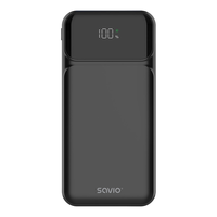 Miniatura 1 de Savio BA 08 bater  a externa Pol  mero de litio 1000 mAh Negro