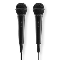 Hama - Micrófono Dinámico ``Karaoke´´ 2uds