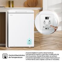 Miniatura 6 de CONGELADOR HORIZONTAL HISENSE FT145N1AWDL D ANCHO 60 CM APROX. 140 LITROS APROX.