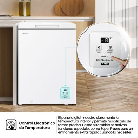 CONGELADOR HORIZONTAL HISENSE FT145N1AWDL D ANCHO 60 CM APROX. 140 LITROS APROX. - Imagen 6 de 13 CONGELADOR HORIZONTAL HISENSE FT145N1AWDL D ANCHO 60 CM APROX. 140 LITROS APROX. - Imagen 6 de 13