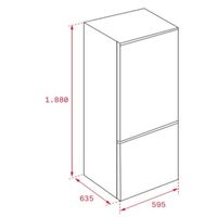 Miniatura 2 de FRIGORIFICO COMBI TEKA NFL 342 C E-INOX NOFROST E ALTO 188 CM ANCHO 59.5 CM INOX