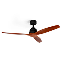 Miniatura 1 de VENTILADOR TECHO UFESA TIBET NEGRO ROBLE