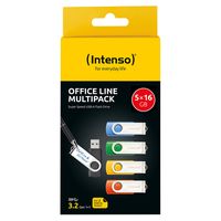 Miniatura 2 de Intenso Office Line Multipack Pen USB 3.2 16GB 5u