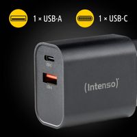 Miniatura 4 de Intenso | Cargador pared W30AC|USB-A y C Negro