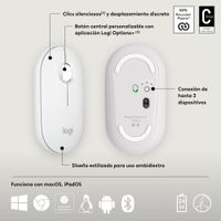Miniatura 13 de PEBBLE MOUSE 2 M350S WHITE TONAL BT N/A EMEA-808 DONGLELE SS