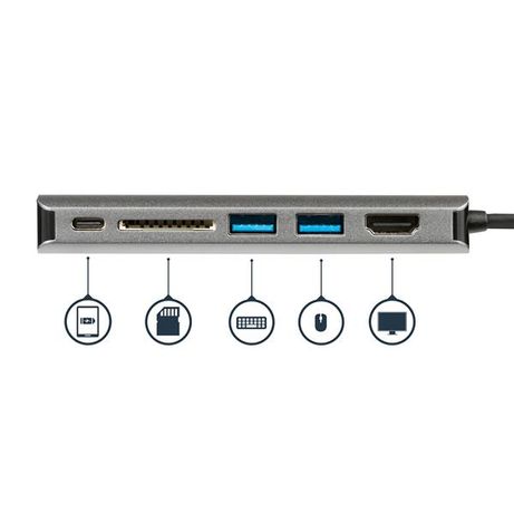 USB-C MULTIPORT ADAPTER WITH SD PD - 4K HDMI - GBE - 2X USB -A - Imagen 6 de 8 USB-C MULTIPORT ADAPTER WITH SD PD - 4K HDMI - GBE - 2X USB -A - Imagen 6 de 8