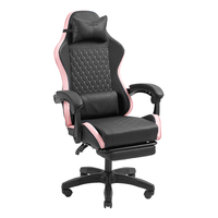 Miniatura 1 de SILLA GAMER MARS GAMING MGCXBPK NEGRA Y ROSA RECLINABLE REPOSABRAZOS AJUSTABLE REPOSAPIES COJINES