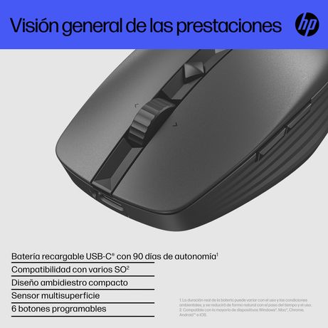 HP 715 RECHBL Mult-Dvc Bluetooth Mouse E - Imagen 6 de 6 HP 715 RECHBL Mult-Dvc Bluetooth Mouse E - Imagen 6 de 6