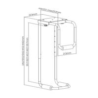 Miniatura 9 de AISENS Soporte Altura Personalizable Para Cpu Por Debajo De Escritorio