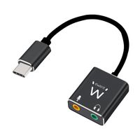 Miniatura 1 de EWENT TARJETA DE SONIDO USB TIPO C CON 2 JACK DE 3,5 MM