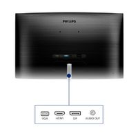 Miniatura 5 de MONITOR 32" DP HDMI VGA PHILIPS 325E1C/00 VA QHD 2560x1440 75hz 4ms 250cd VESA 100x100 NEGRO