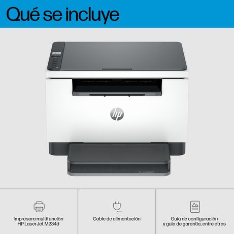 HP Multifunción A4Laser Dúplex LaserJet M234d Multifunction Blanco y negro Impresora, Fotocopiadora, escáner; Dúplex - Imagen 4 de 13 HP Multifunción A4Laser Dúplex LaserJet M234d Multifunction Blanco y negro Impresora, Fotocopiadora, escáner; Dúplex - Imagen 4 de 13
