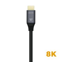 Miniatura 4 de AISENS Cable HDMI V2.1 Ultra Alta Velocidad / HEC 8k@60Hz 48Gbps, A/M-A/M, 1,5 m Gris/Negro