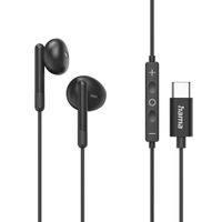 Miniatura 1 de AURICULAR INTRAUDITIVO USB-C HAMA CLASSY MICROFONO CABLE 1.2m COLOR NEGRO