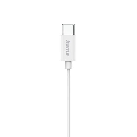AURICULAR INTRAUDITIVO USB-C HAMA CLASSY MICROFONO CABLE 1.2m COLOR BLANCO - Imagen 4 de 5 AURICULAR INTRAUDITIVO USB-C HAMA CLASSY MICROFONO CABLE 1.2m COLOR BLANCO - Imagen 4 de 5