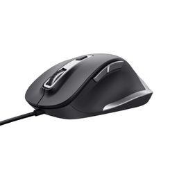 MOUSE TRUST FYDA CON CABLE, 6 BOTONTES, RUEDA DESPLAZAMIENTO 5000DPI NEGRO 24728
