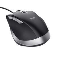 Miniatura 2 de MOUSE TRUST FYDA CON CABLE, 6 BOTONTES, RUEDA DESPLAZAMIENTO 5000DPI NEGRO 24728