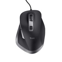 Miniatura 3 de MOUSE TRUST FYDA CON CABLE, 6 BOTONTES, RUEDA DESPLAZAMIENTO 5000DPI NEGRO 24728