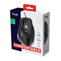 Miniatura 5 de MOUSE TRUST FYDA CON CABLE, 6 BOTONTES, RUEDA DESPLAZAMIENTO 5000DPI NEGRO 24728