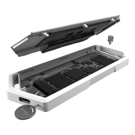CARCASA DE SSD ASUS ROG STRIX ARION/WHT/G/AS//ESD-S1C (BLANCA) - Imagen 8 de 11 CARCASA DE SSD ASUS ROG STRIX ARION/WHT/G/AS//ESD-S1C (BLANCA) - Imagen 8 de 11