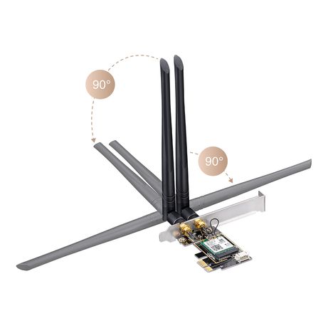 ADAPTADOR CUDY AX5400 WIFI 6E PCI EXPRESS ADAPTER WE3000 - Imagen 4 de 5 ADAPTADOR CUDY AX5400 WIFI 6E PCI EXPRESS ADAPTER WE3000 - Imagen 4 de 5