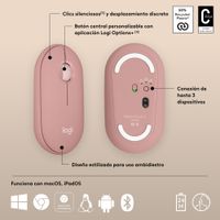 Miniatura 13 de PEBBLE MOUSE 2 M350S TONAL ROSE BT N/A EMEA-808 DONGLELE SS