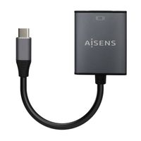 Miniatura 2 de AISENS Conversor Aluminio USB-C a VGA, USB-C/M-HDB15/H, Gris, 15cm