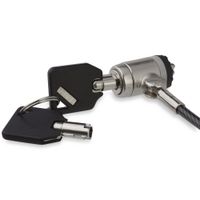 Miniatura 1 de KEYED CABLE LOCK - 2M (6.5) STEEL CABLE PUSH-TO-LOCK BUTT ON