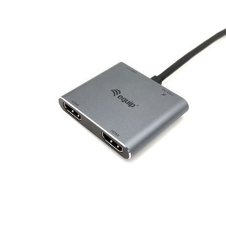 ADAPTADOR USB-C 4IN1 2 X HDMI 4K HUB USB-C CARGA USB 3.0 - Imagen 6 de 7 ADAPTADOR USB-C 4IN1 2 X HDMI 4K HUB USB-C CARGA USB 3.0 - Imagen 6 de 7